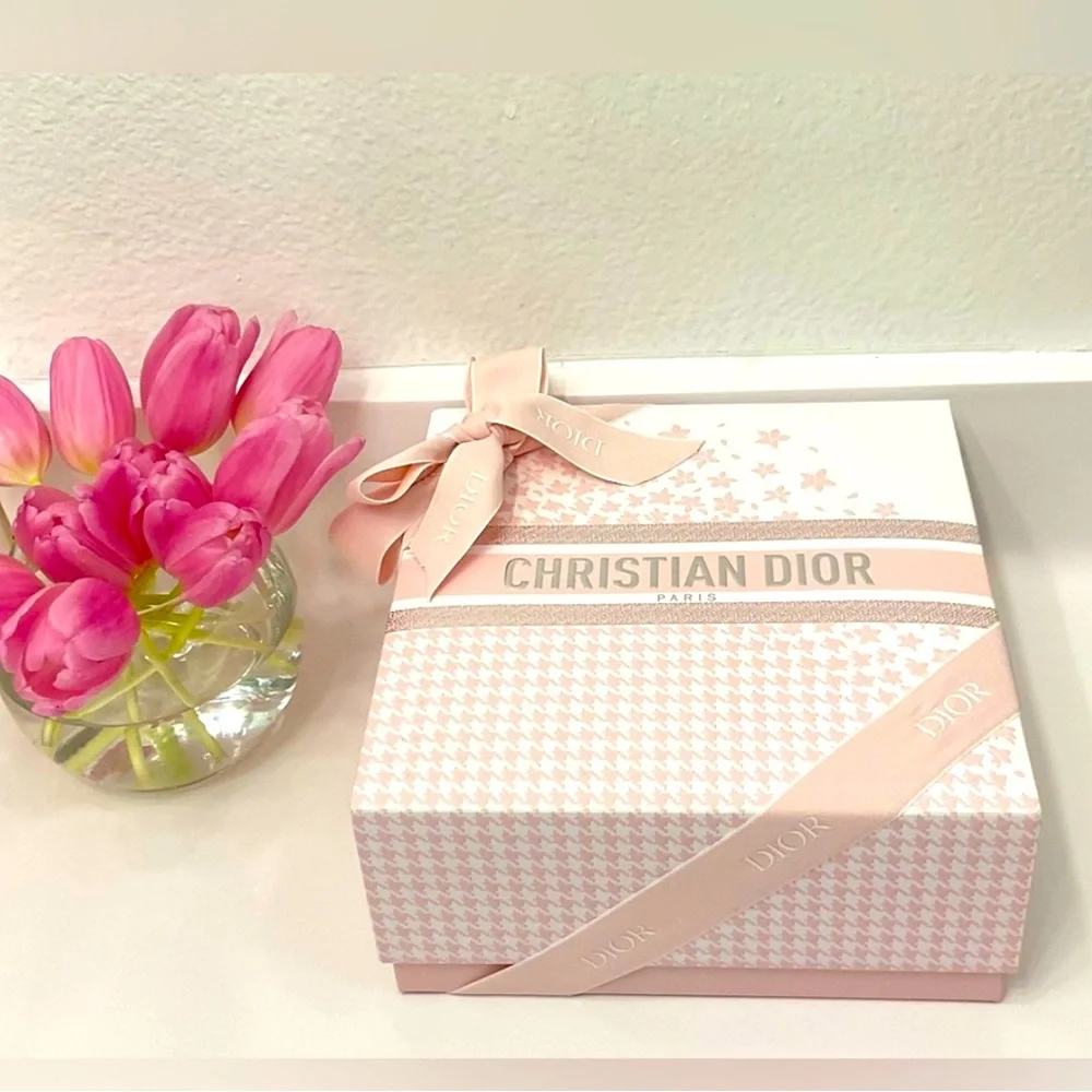 Dior Pink Gift Wrap with Ribbon